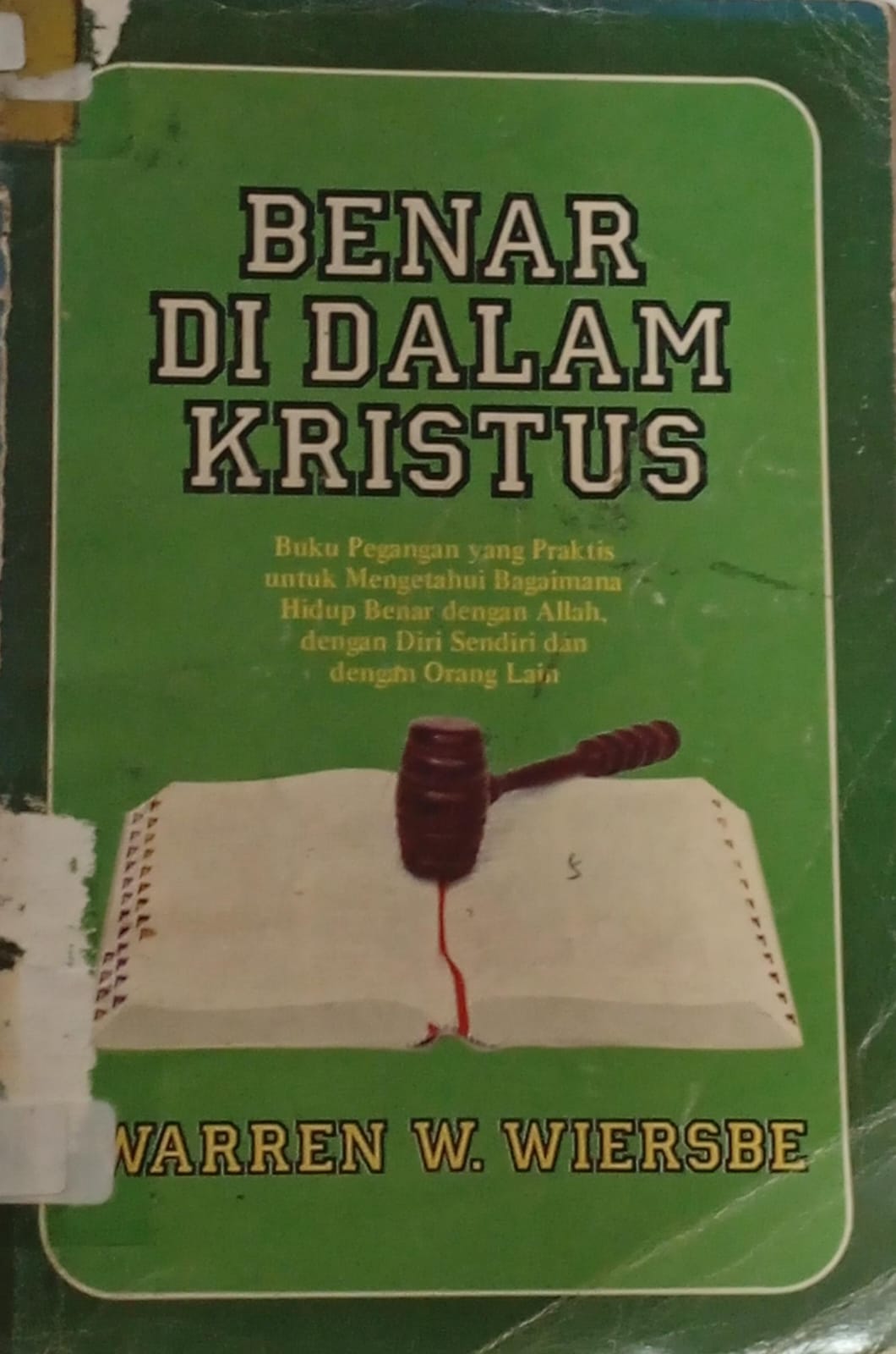 Cover buku Benar Di Dalam Kristus
