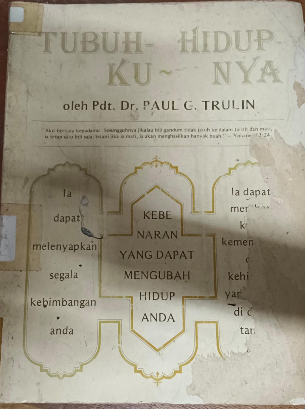 Cover buku Tubuh-Ku Hidup-Nya