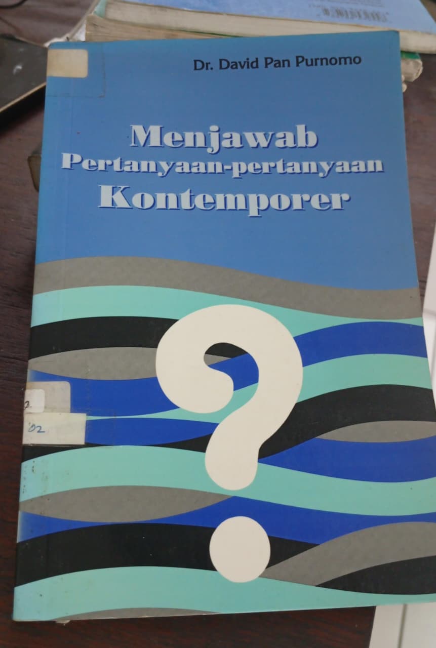 Cover buku menjawab pertanyaan-pertanyaan kontenporer