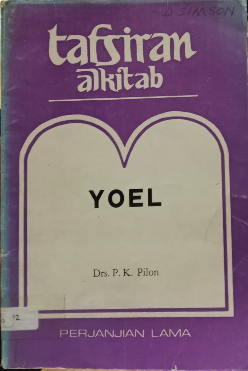 Cover buku tafsiran alkitab YOEL