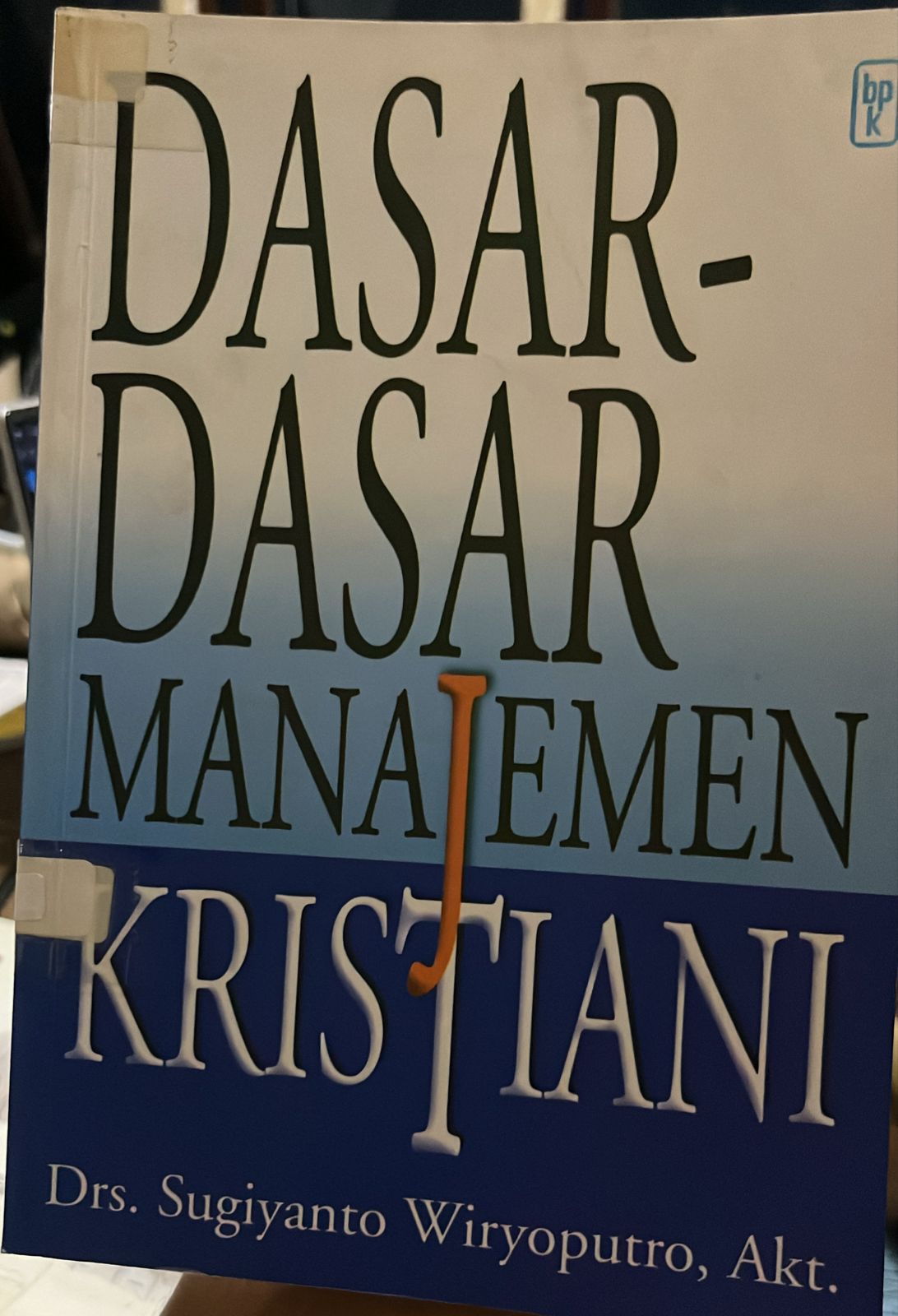 Cover buku Dasar Dasar Manajemen Kristian