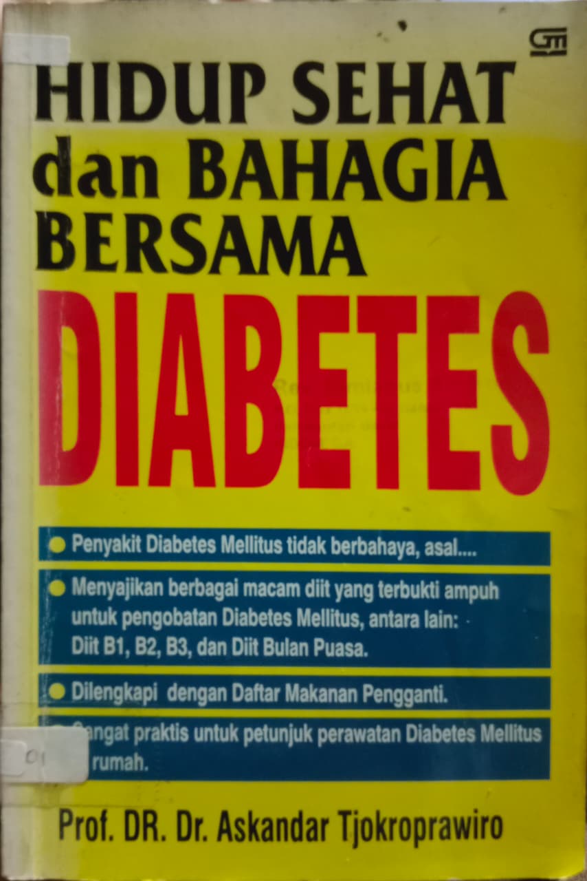 Cover buku HIDUP SEHAT dan BAHAGIA BERSAMA DIABETES