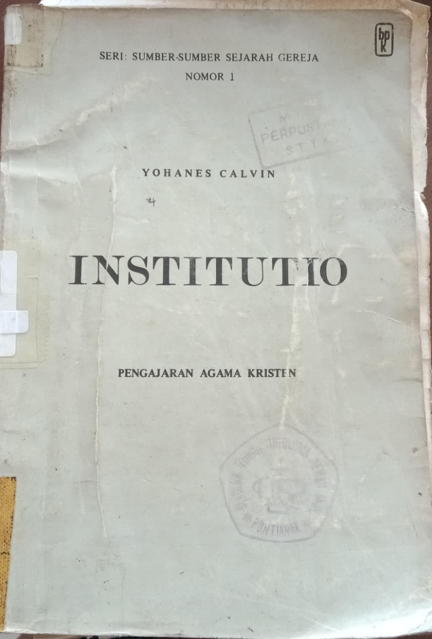 Cover buku INSTITUTIO