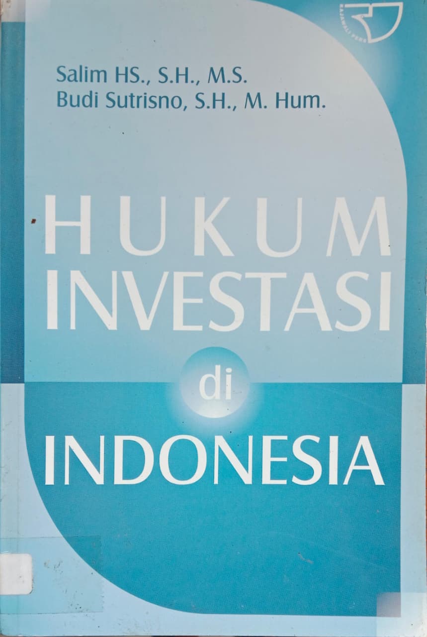Cover buku HUKUM INVESTASI di INDONESIA