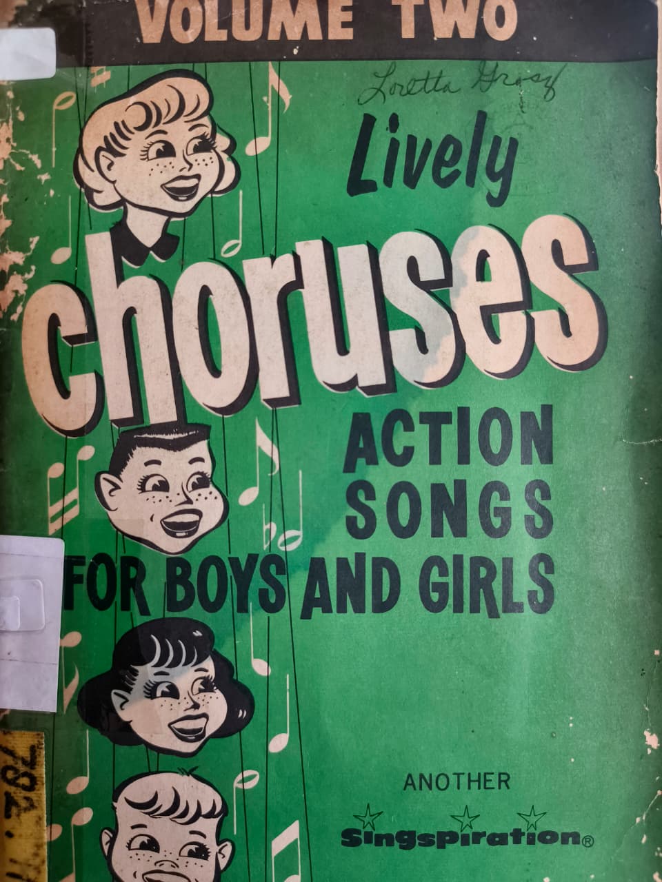 Cover buku Volume Lively Choruses Action Songs For Boys and Girls