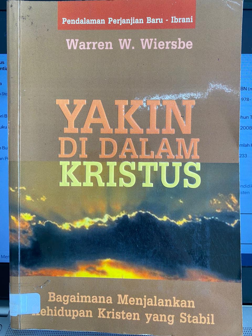 Cover buku Yakin Di dalam Kristus