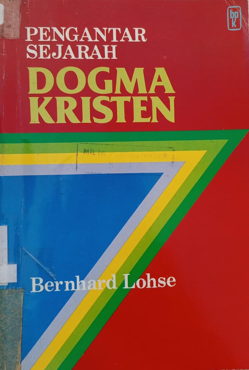 Cover buku Pengantar Sejarah Dogma Kristen