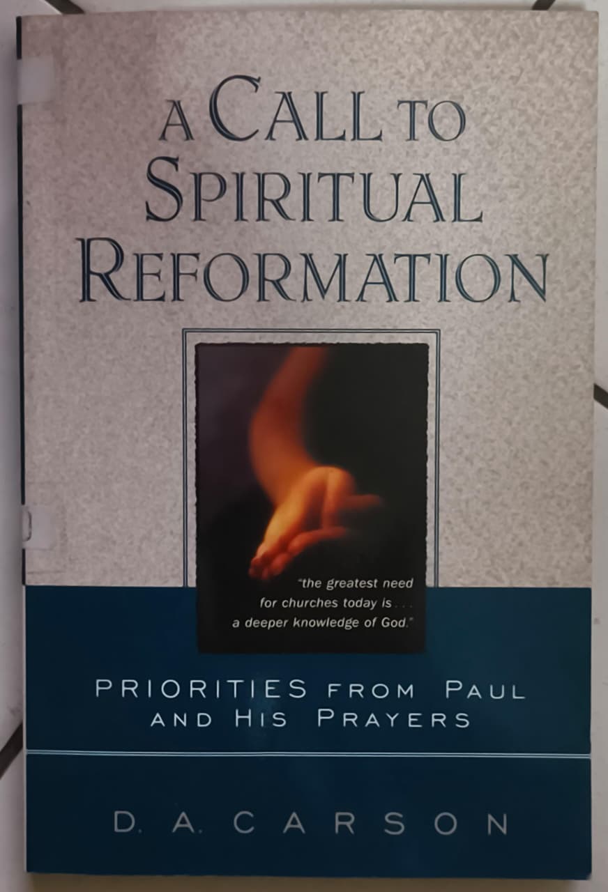 Cover buku A CALL TO SPRITUAL REFORMATION