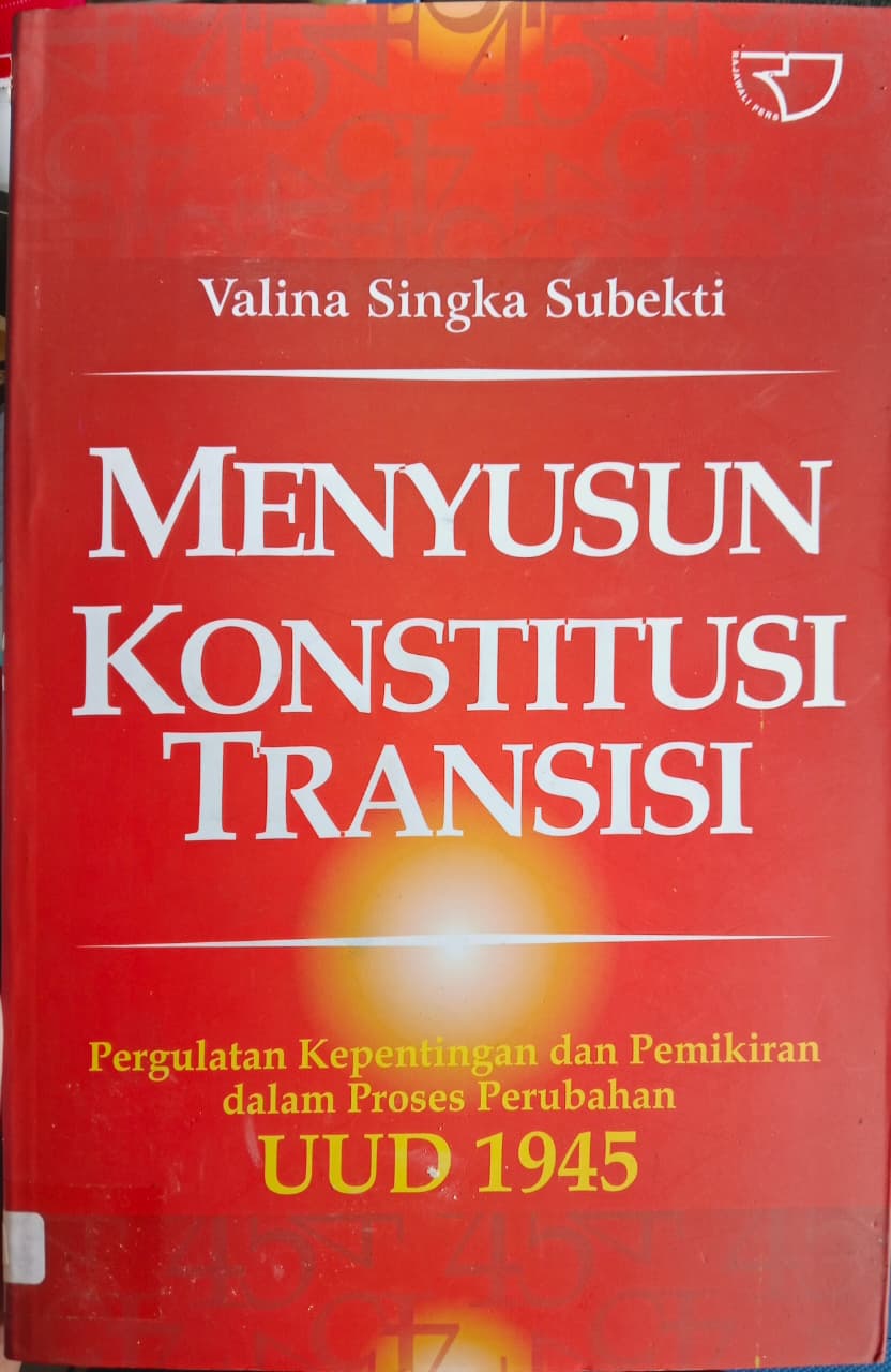 Cover buku MENYUSUN KONSTITUSI TRANSISI