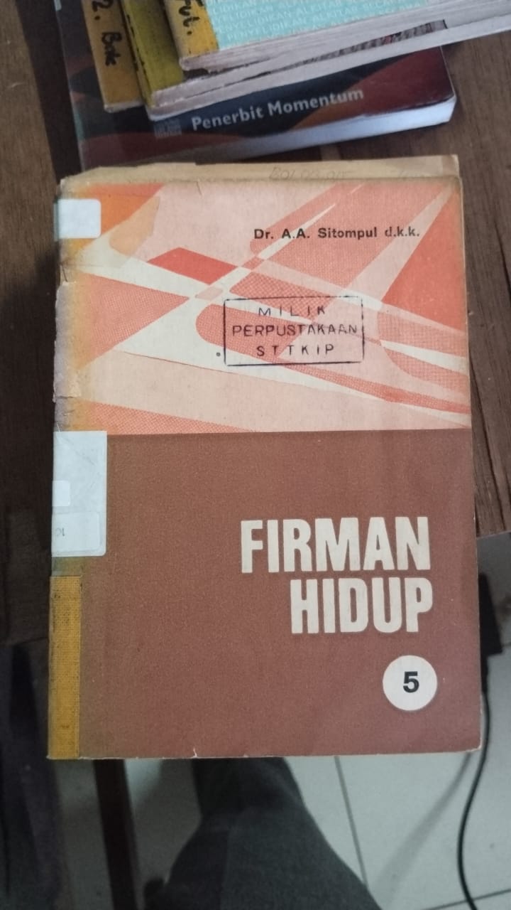 Cover buku FIRMAN HIDUP
