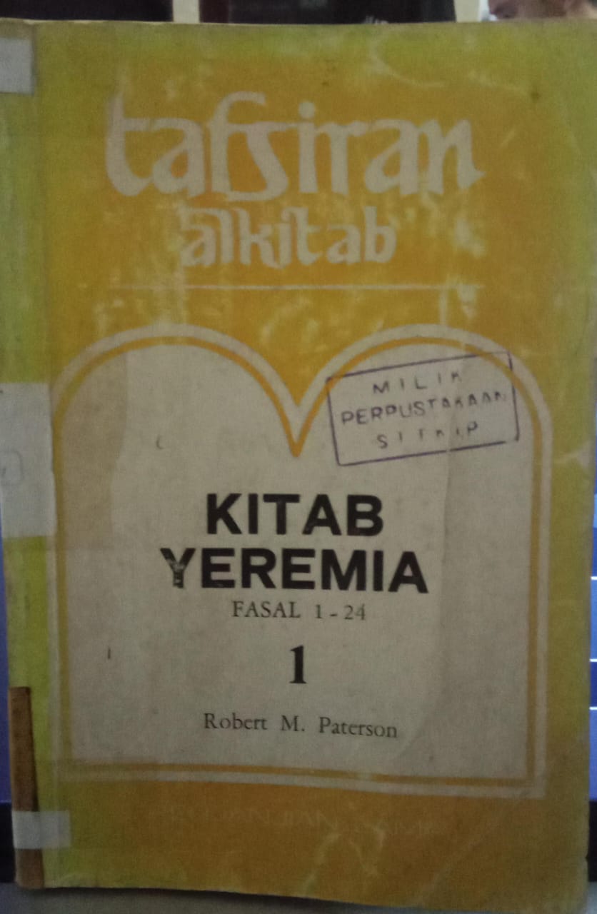Cover buku TAFSIRAN ALKITAB YEREMIA 1
