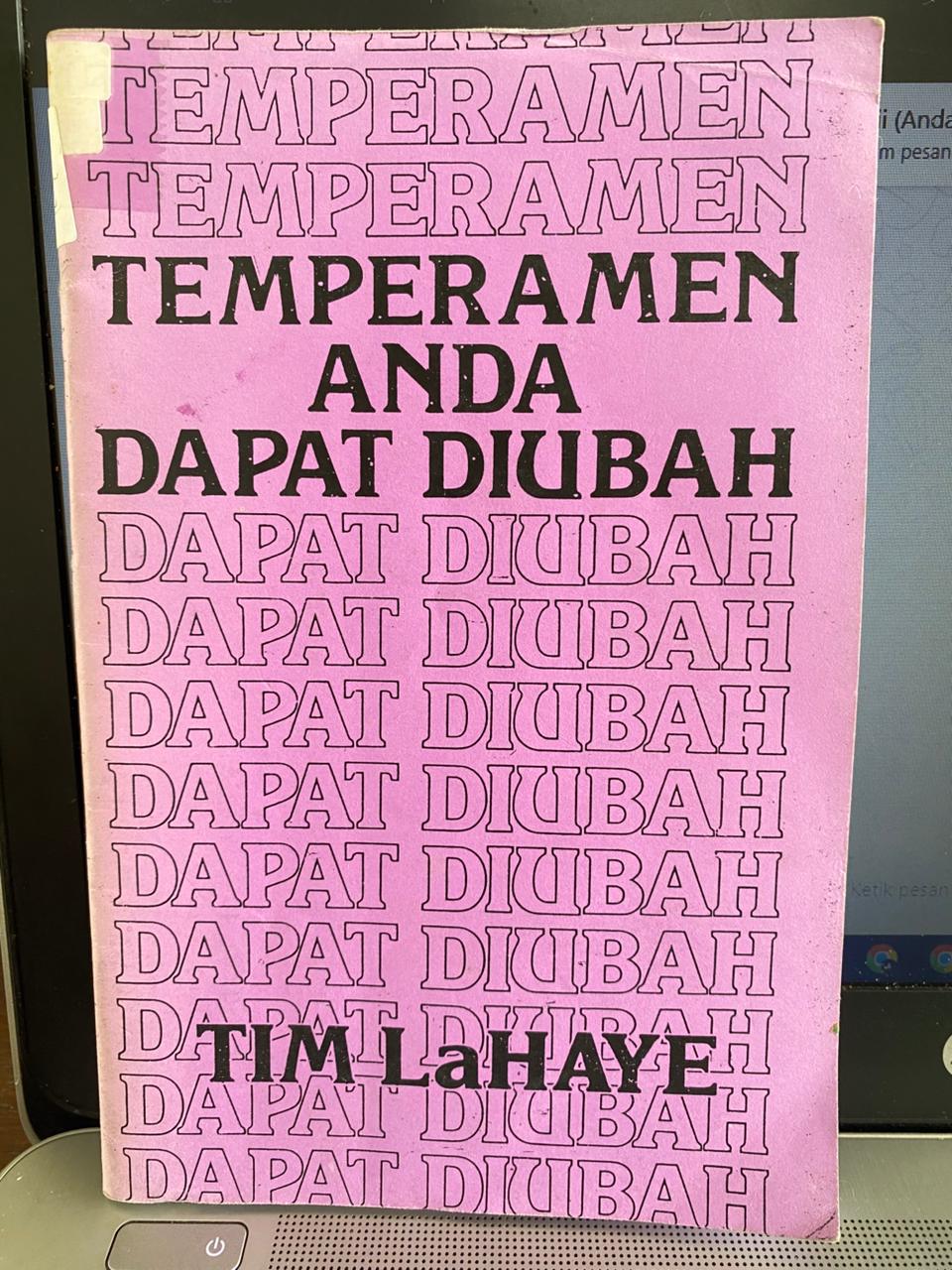 Cover buku Temperamen Anda Dapat Berubah