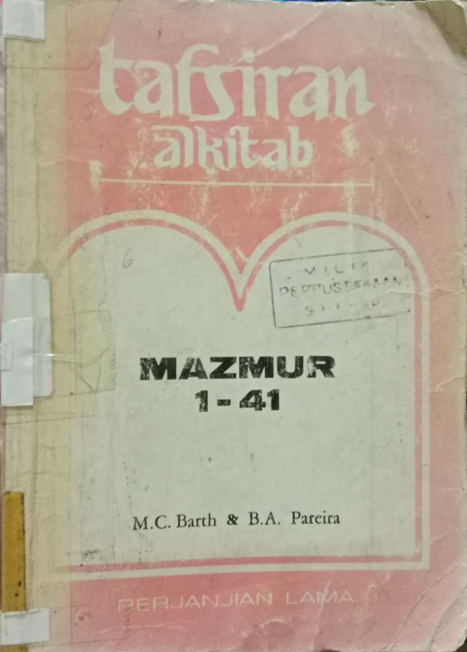 Cover buku tafsiran alkitab MAZMUR 1-41