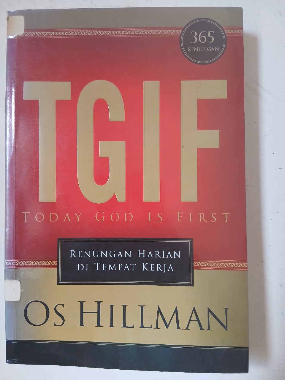 Cover buku TODAY GOD IS FIRST