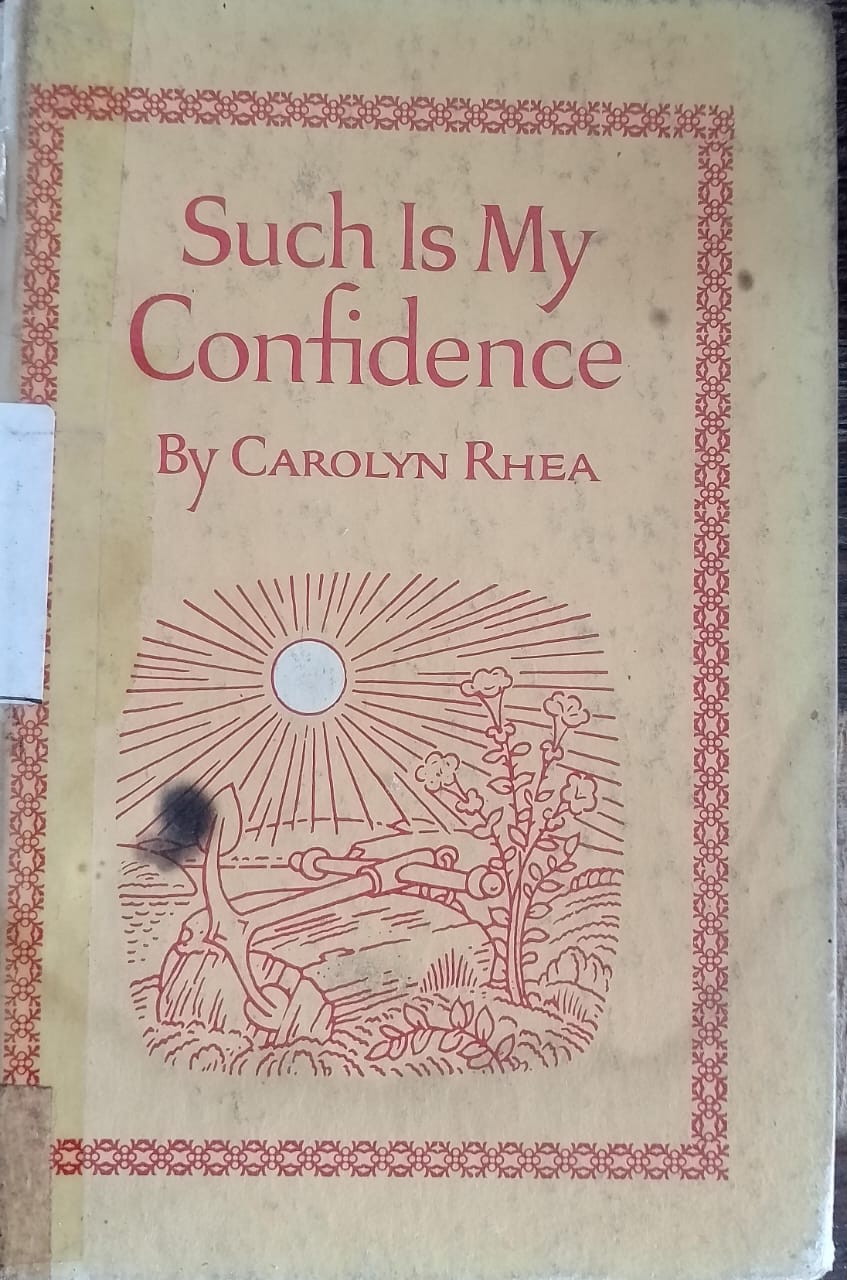 Cover buku Such Is My Confidence