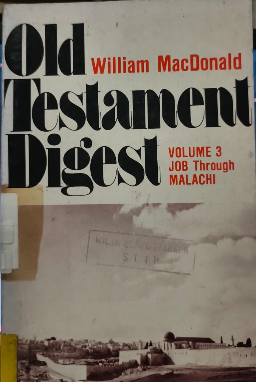 Cover buku Old Testament Digest VOLUME 3 JOB Through MALACHI