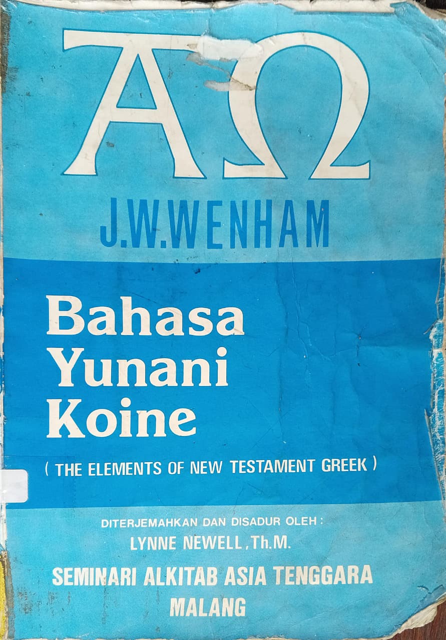 Cover buku Bahasa Yunani Koine
