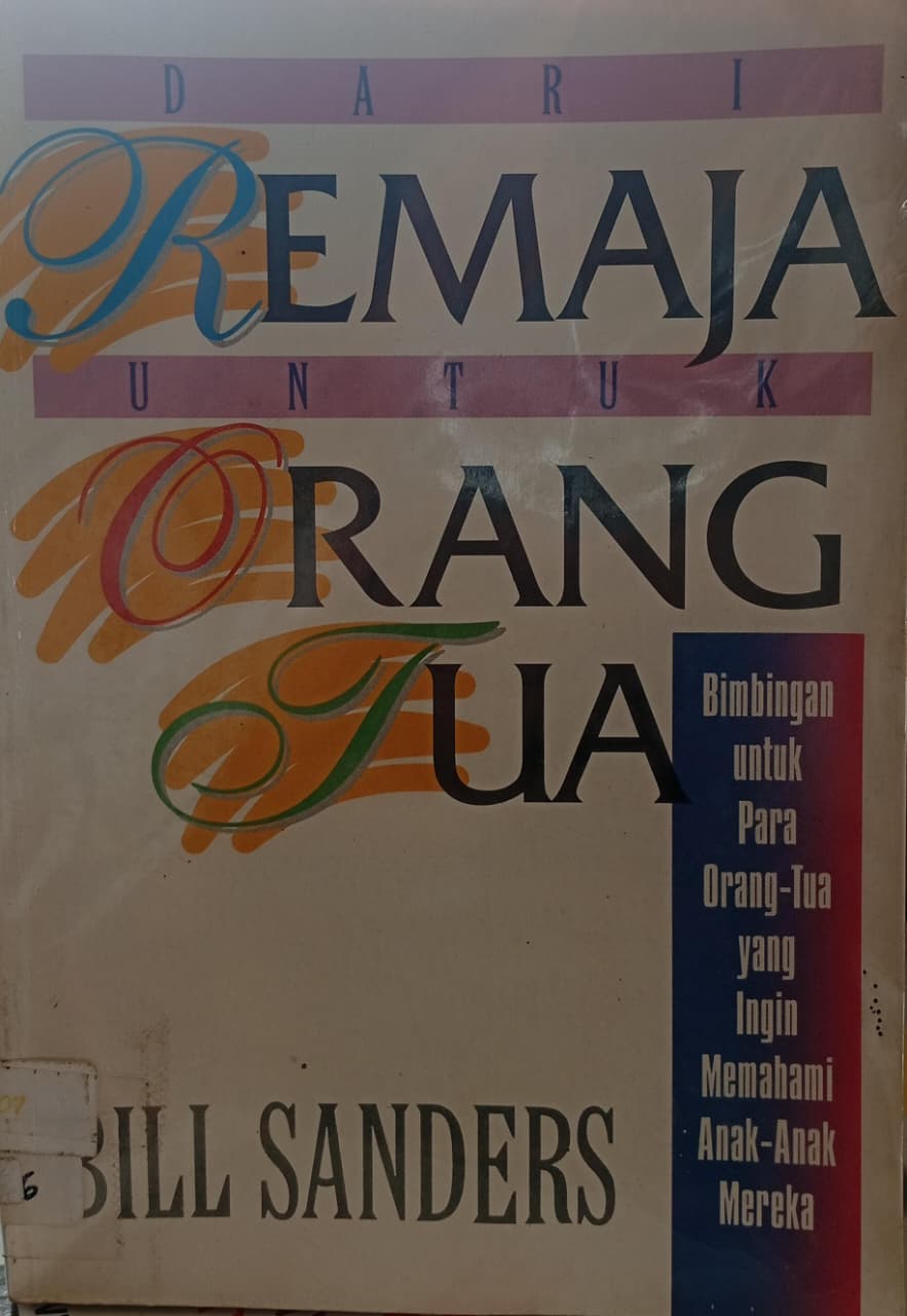 Cover buku Dari remaja untuk orang tua