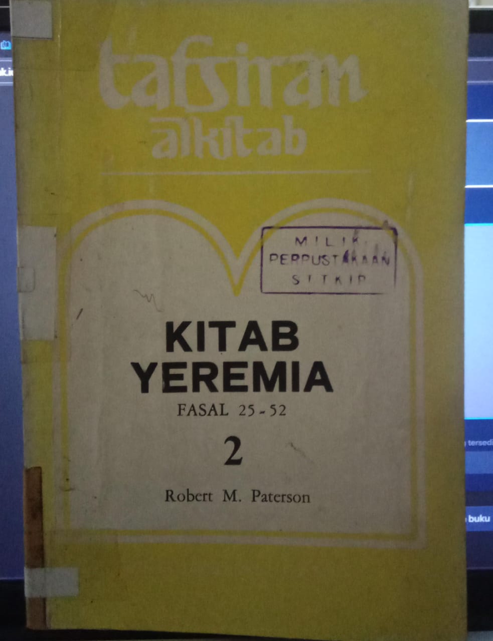 Cover buku TAFSIRAN ALKITAB YEREMIA 2
