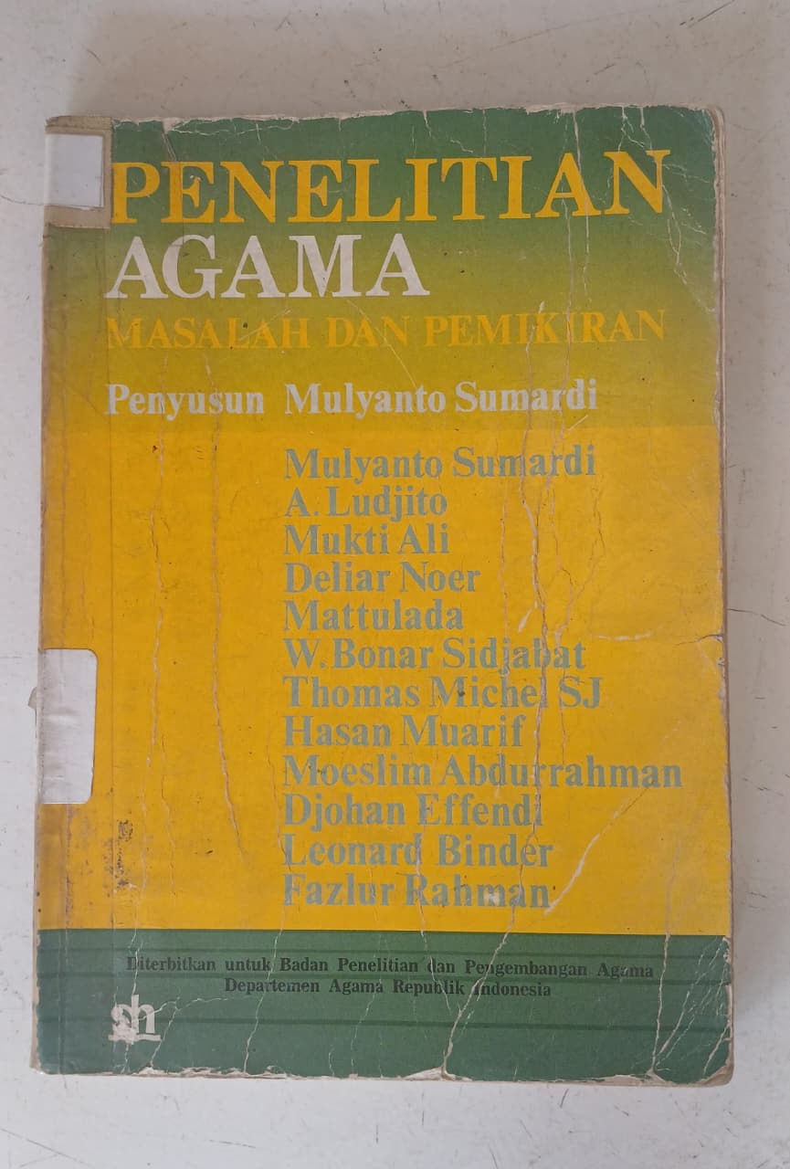 Cover buku PENELITIAN AGAMA MASALAH DAN PEMIKIRAN