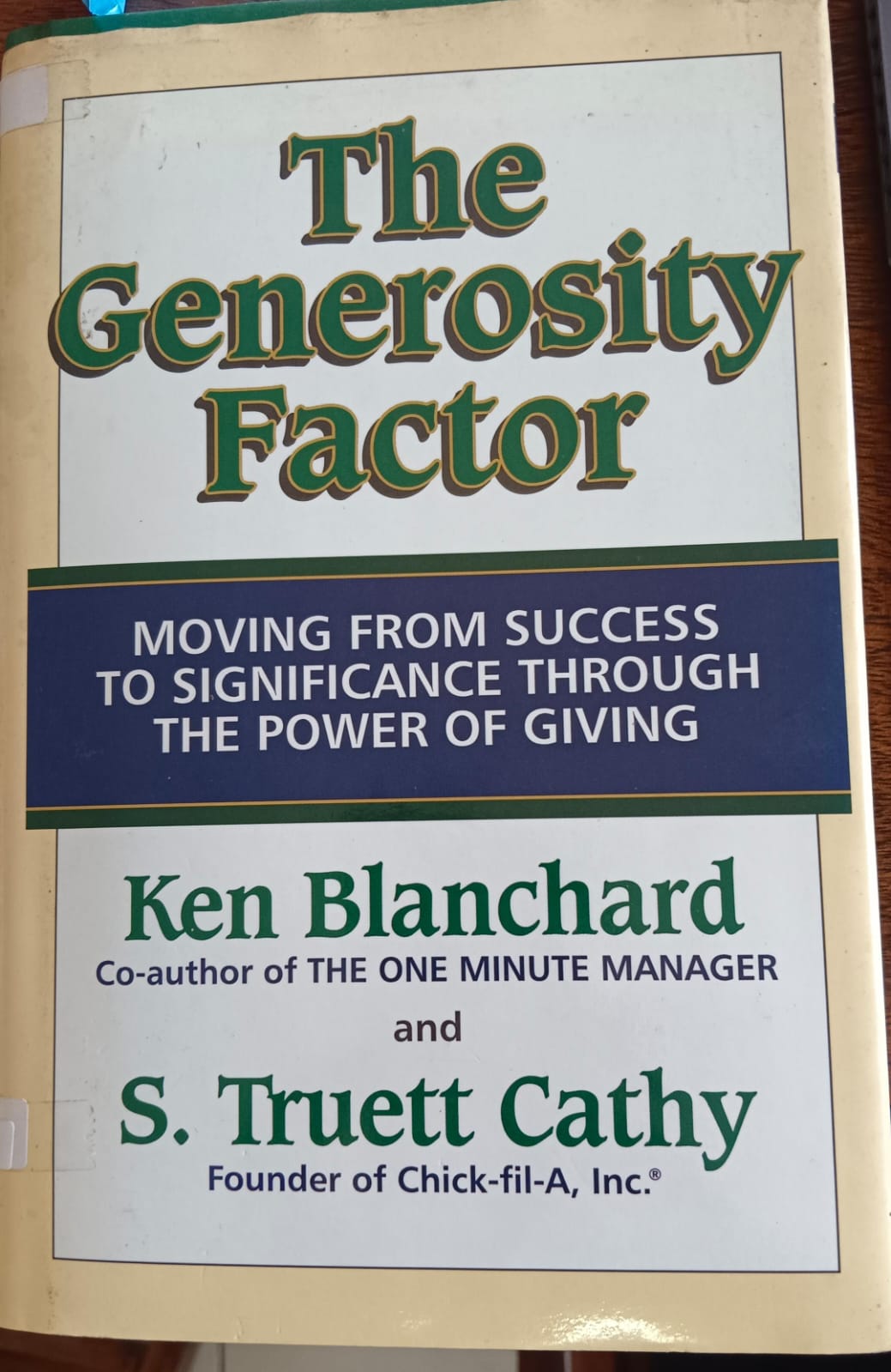 Cover buku The Generosity Factor