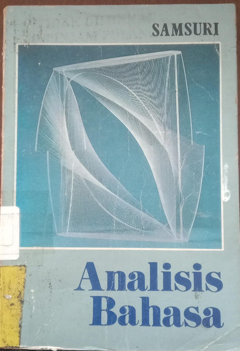 Cover buku Analisis Bahasa