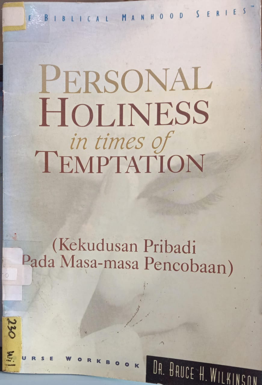 Cover buku Personal Holiness in times of Temptation