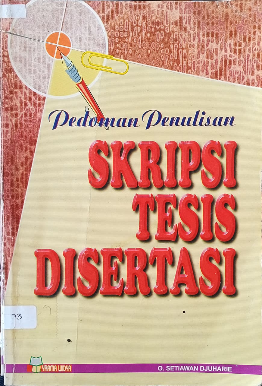 Cover buku pedoman penulisan SKRIPSI TESIS DISERTASI