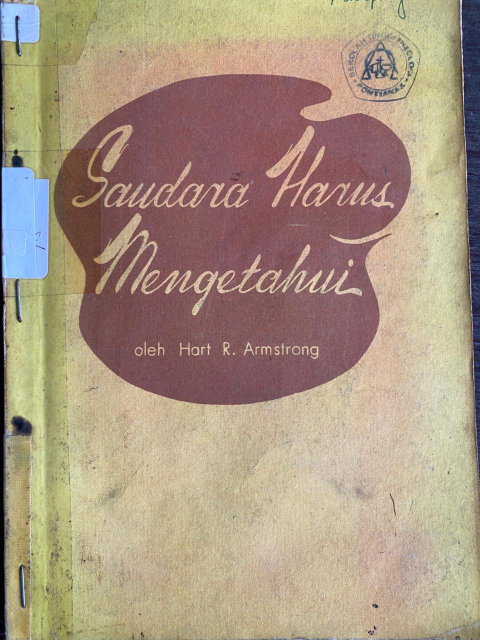 Cover buku Saudara Harus Mengetahui