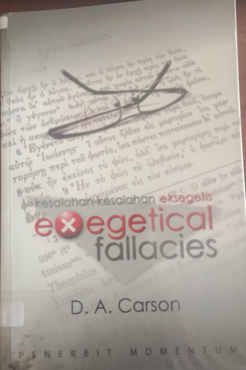 Cover buku KESALAHAN KESALAHAN EKSEGETIS