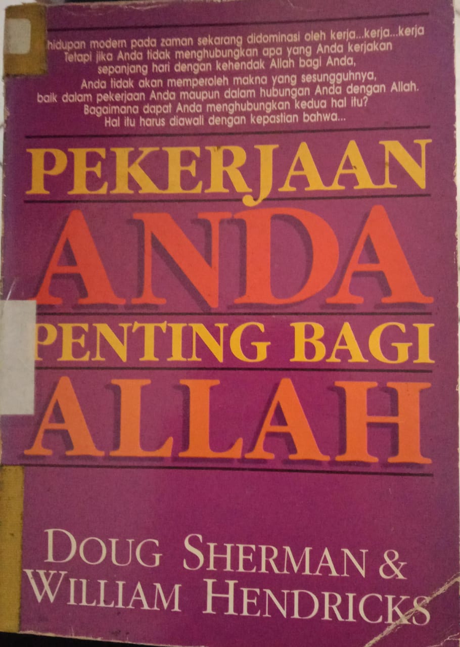 Cover buku Pekerjaan Anda Penting Bagi Allah
