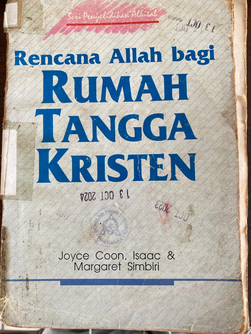 Cover buku Renacana Allah Bagi Rumah Tangga Kristen