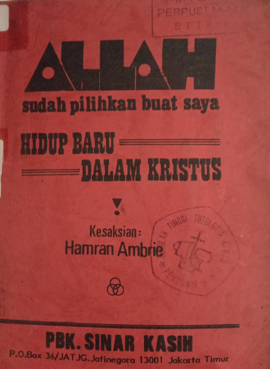 Cover buku Allah Sudah Pilihkan Buat Saya Hidup Baru Dalam Kristus
