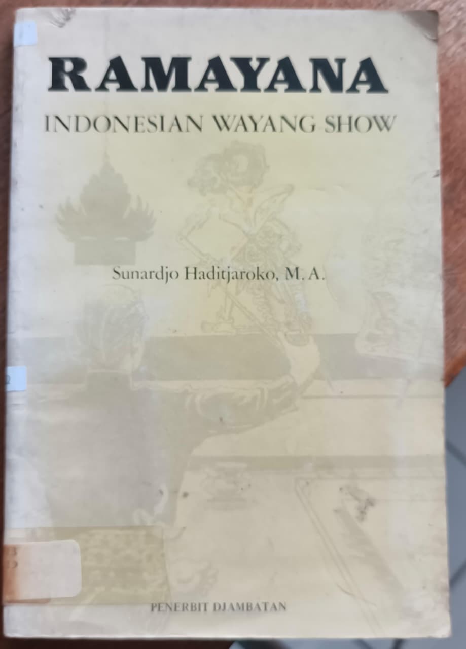 Cover buku RAMAYANA INDONESIA WAYANG SHOW