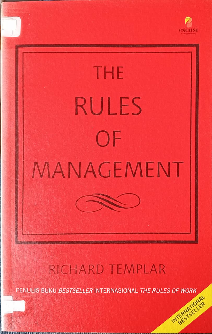 Cover buku THE RULES OF MANAGEMENT