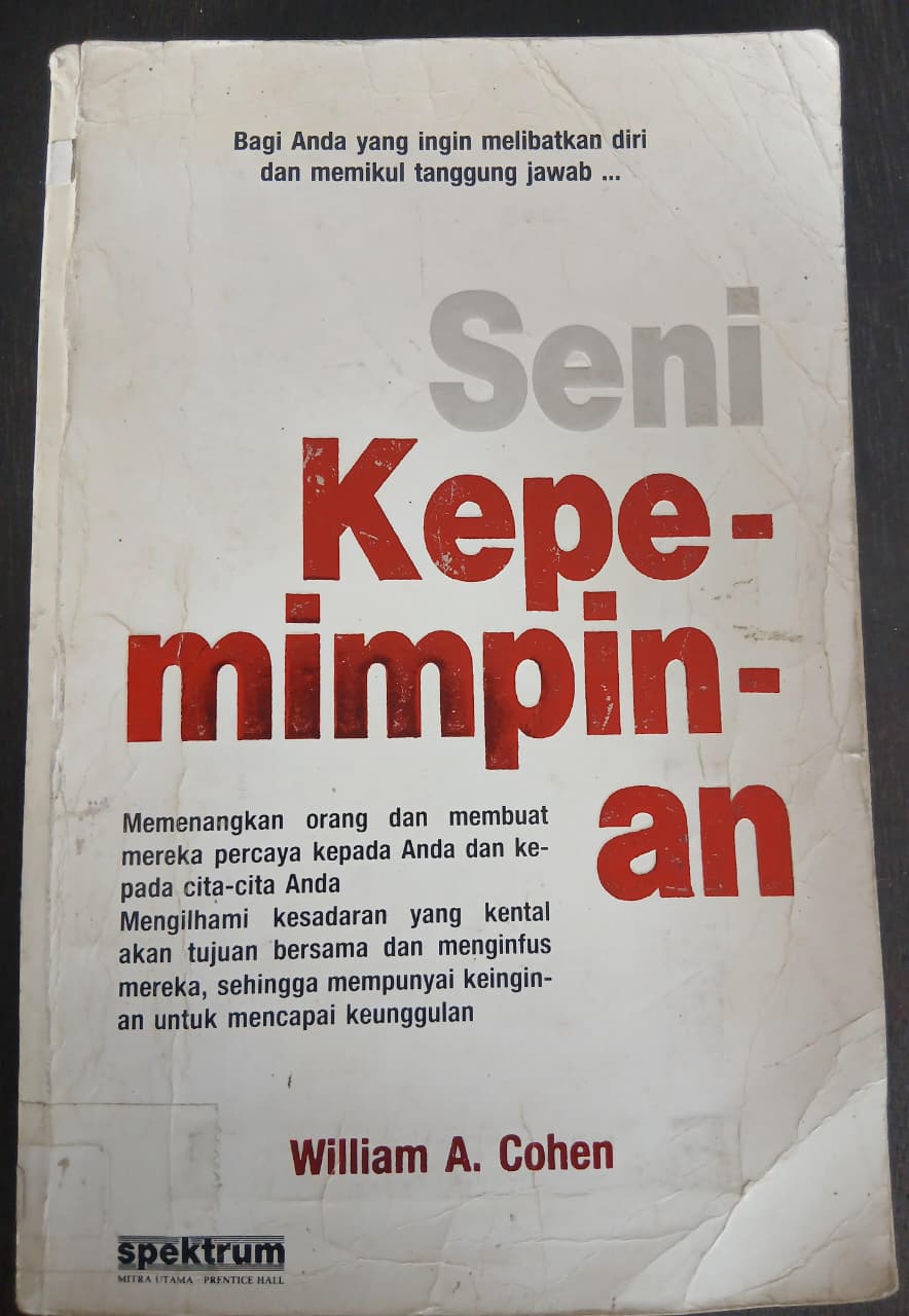 Cover buku SENI KEPEMIMPINAN
