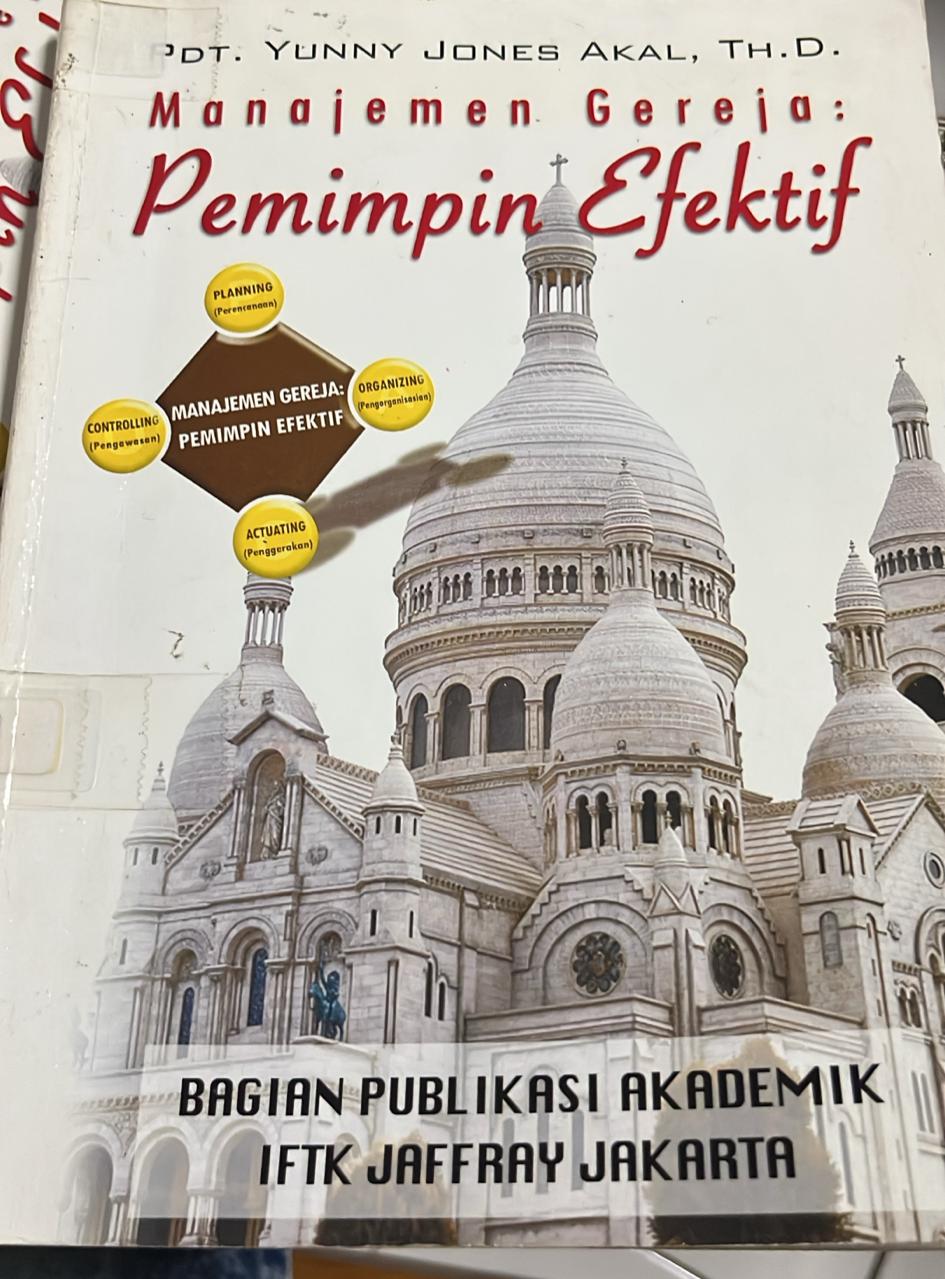 Cover buku Manajemen Gereja : Pemimpin Efektif