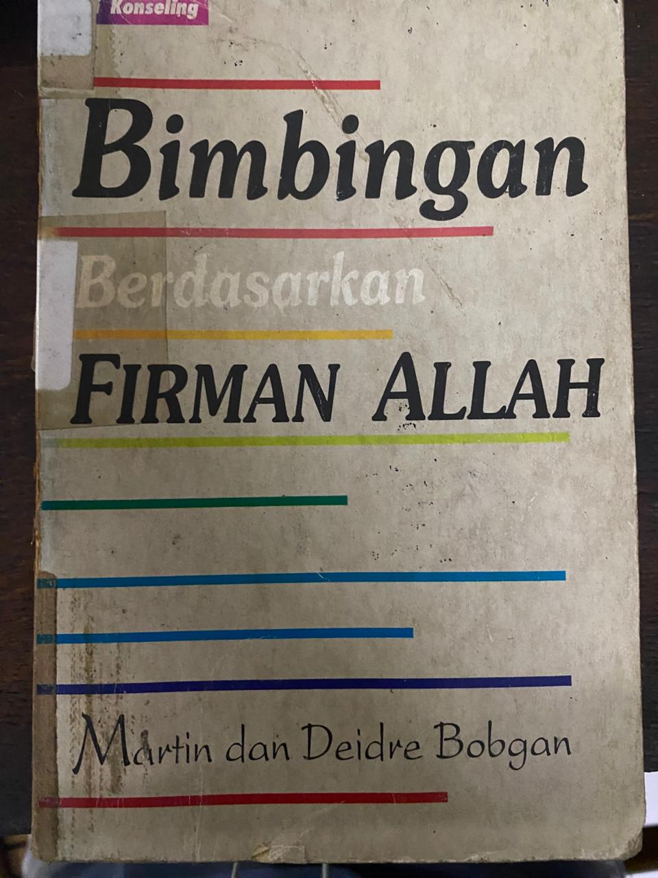 Cover buku Bimbingan Berdasarkan Firman Allah