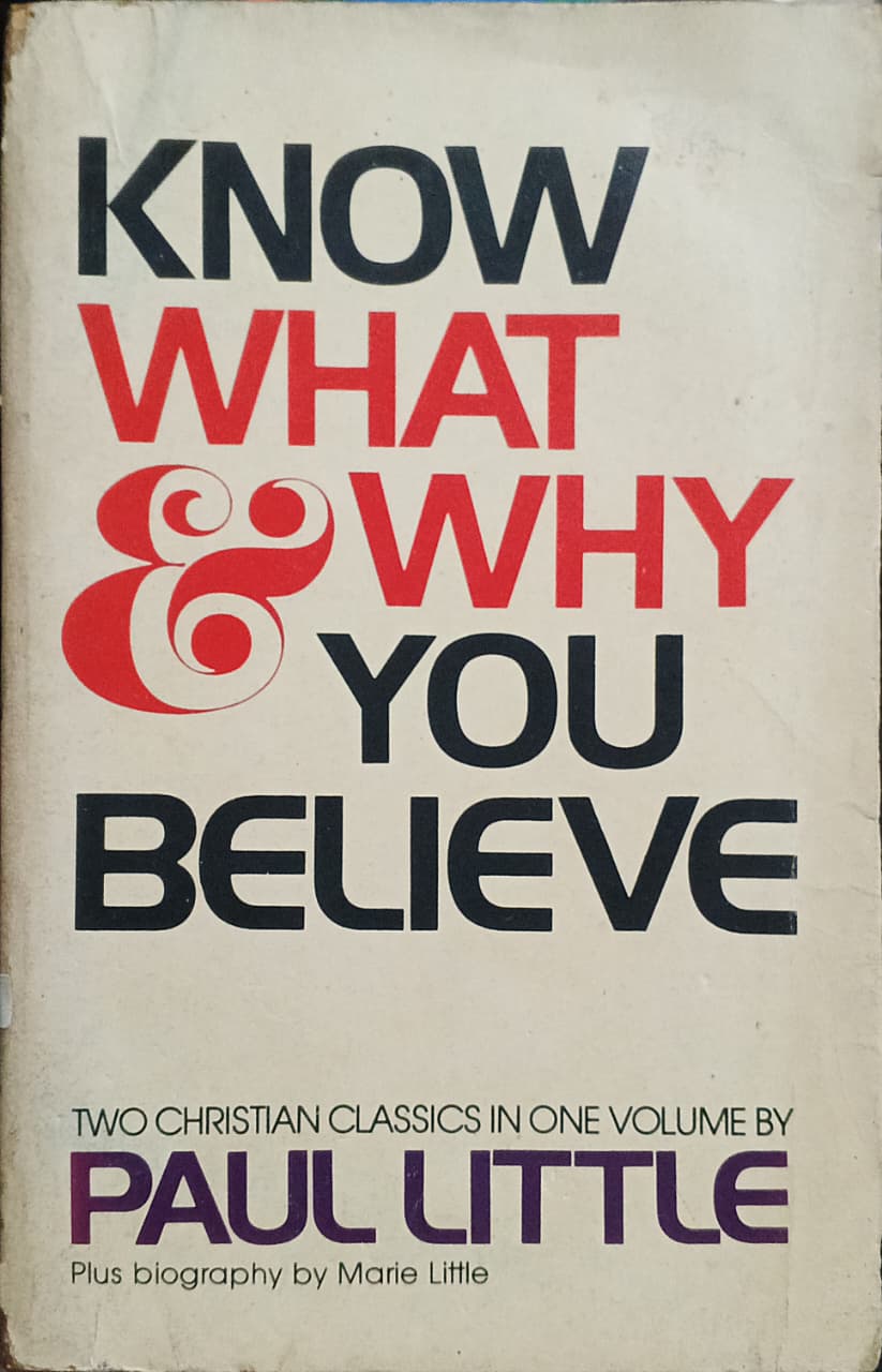 Cover buku KNOW WHAT & WHY YOU BELIEVE